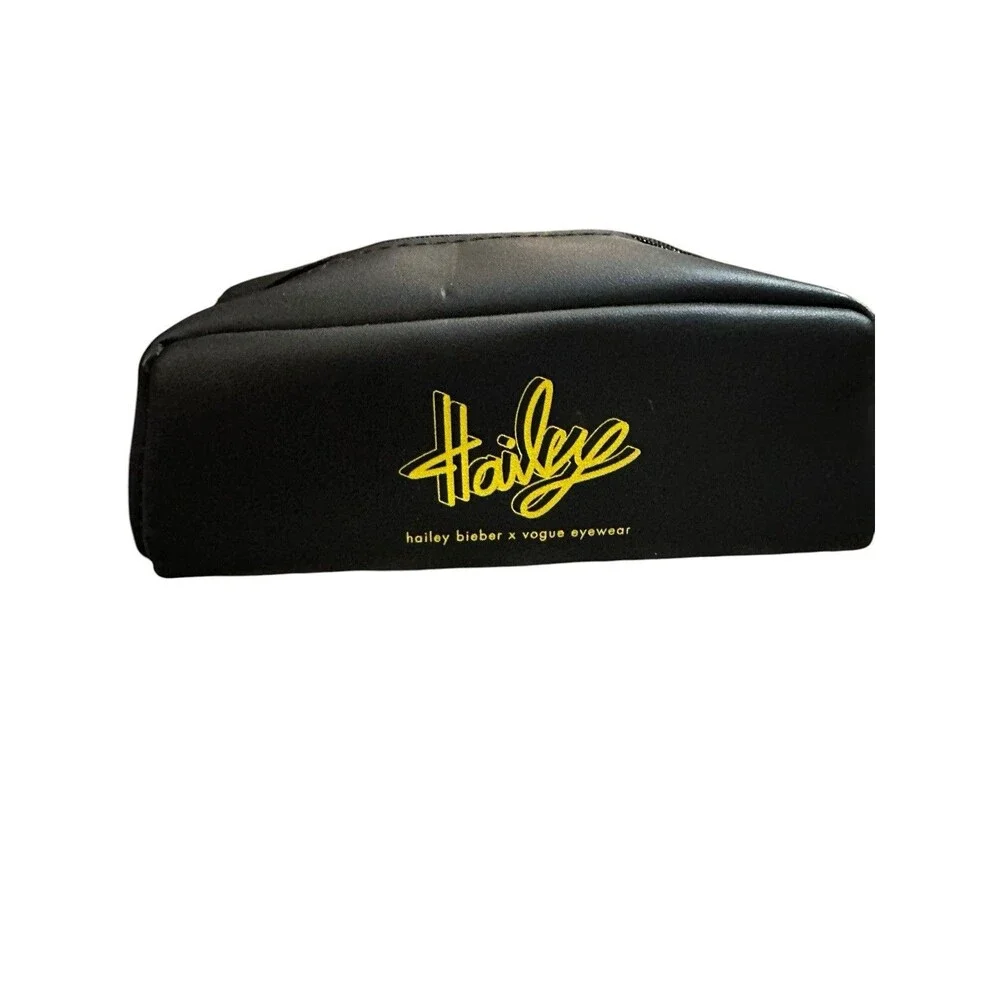 Hailey Bieber x Vogue Eyewear Sunglasses Case-Black w/Strap-Zippered-CASE ONLY